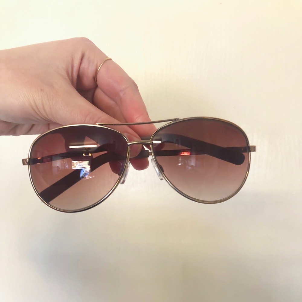 Gold Aviator Sunglasses